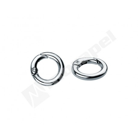 HG 1153/16 KOLOR NIKIEL KÓŁKO OTWIERANE 16MM KARABIŃCZYK SZEKLA