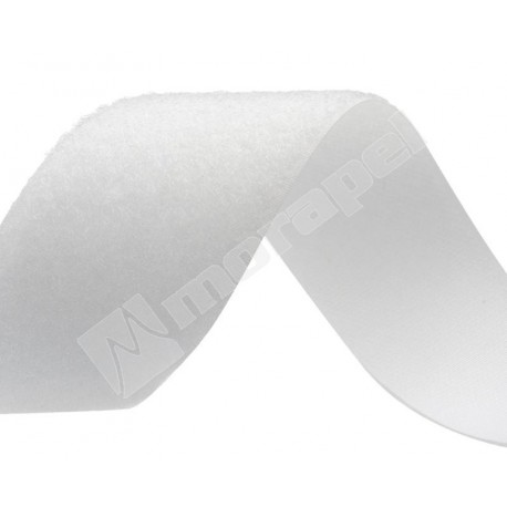 TAŚMA RZEP 50 mm PĘTELKA BIAŁY