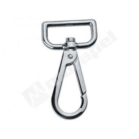 KARABINEK METALOWY ECO FM 713/30 NIKIEL 30 MM