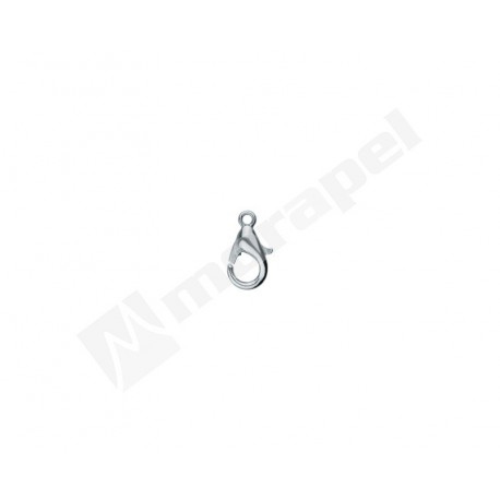 KARABINEK METALOWY H 1092/H-12 NICKEL SMALL 12 MM